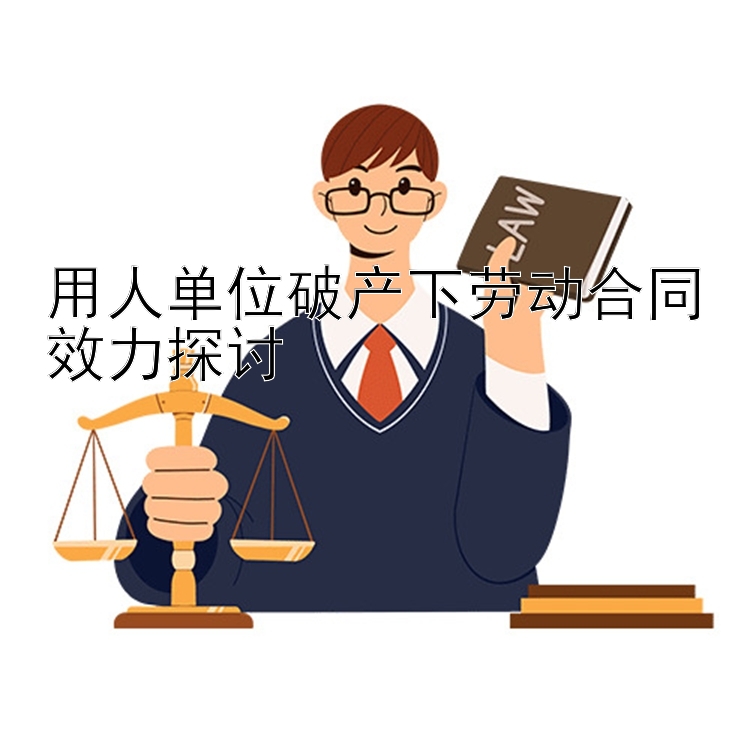 用人单位破产下劳动合同效力探讨