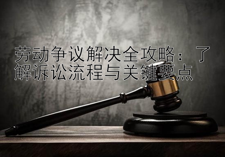 劳动争议解决全攻略：了解诉讼流程与关键要点