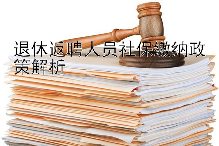 退休返聘人员社保缴纳政策解析