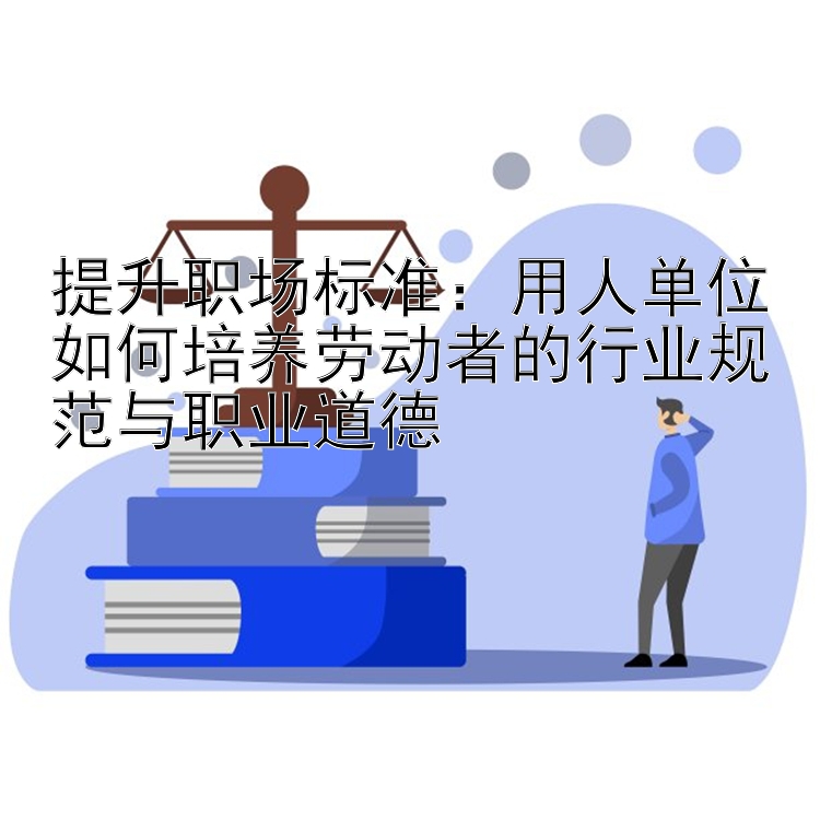 提升职场标准：用人单位如何培养劳动者的行业规范与职业道德