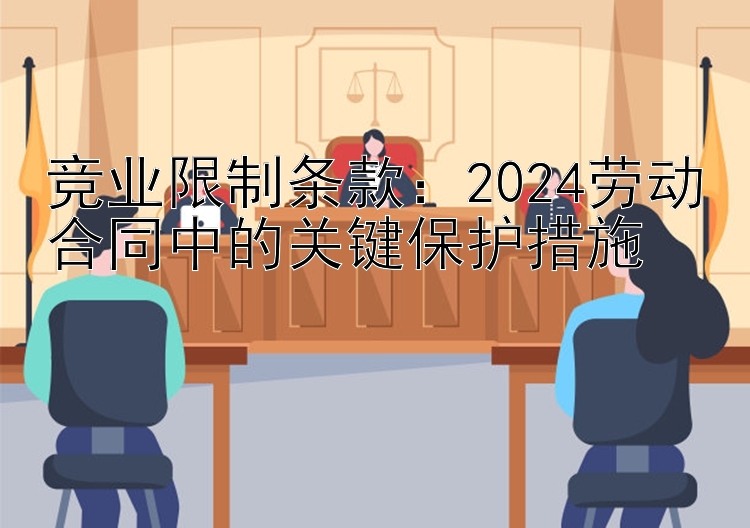 竞业限制条款：2024劳动合同中的关键保护措施