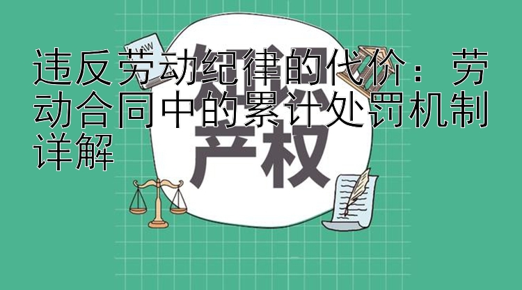 违反劳动纪律的代价：劳动合同中的累计处罚机制详解