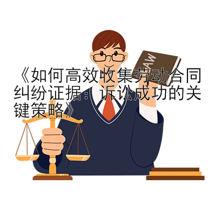 《如何高效收集劳动合同纠纷证据：诉讼成功的关键策略》