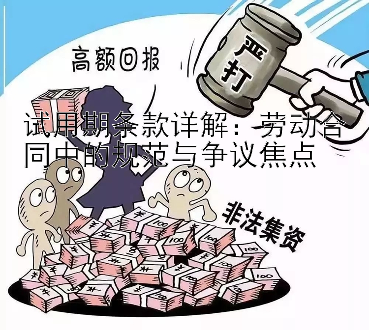 试用期条款详解：劳动合同中的规范与争议焦点