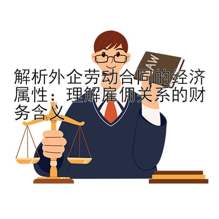 解析外企劳动合同的经济属性：理解雇佣关系的财务含义