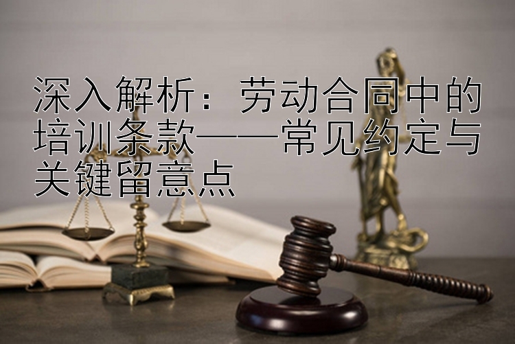 深入解析：劳动合同中的培训条款——常见约定与关键留意点