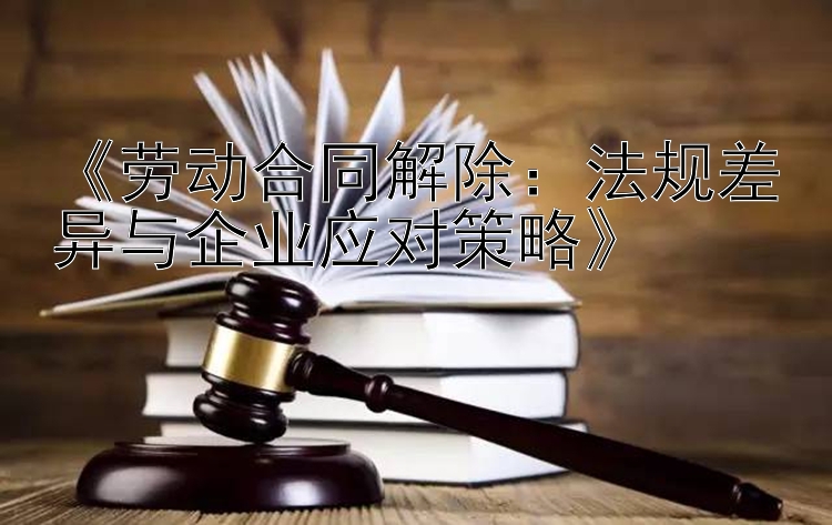 《劳动合同解除：法规差异与企业应对策略》