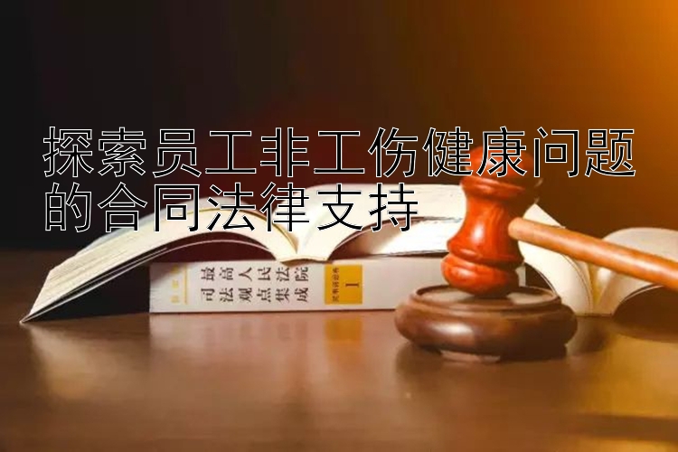 探索员工非工伤健康问题的合同法律支持