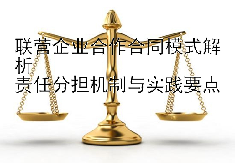 联营企业合作合同模式解析  
责任分担机制与实践要点