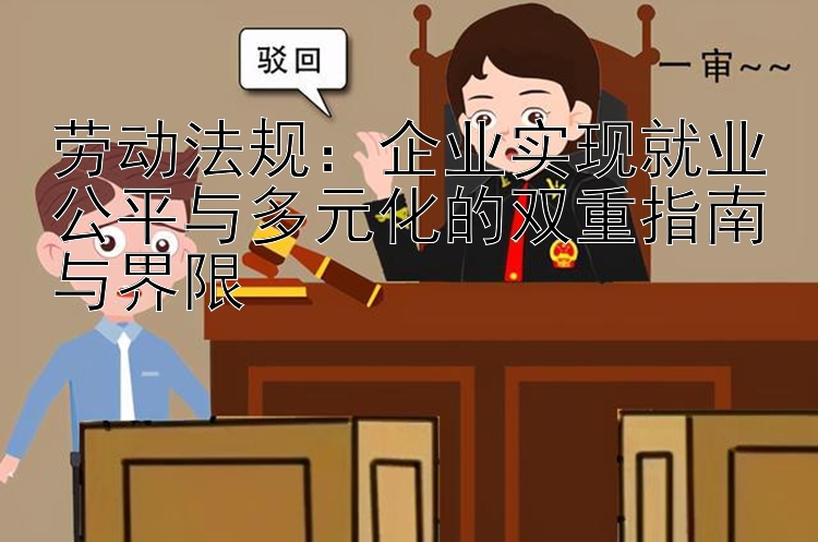 劳动法规：企业实现就业公平与多元化的双重指南与界限